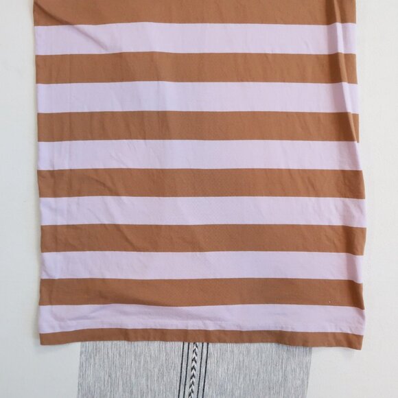 Kowtow T-Shirt Dress Lilac Earth Stripe | XS - Picture 4 of 9